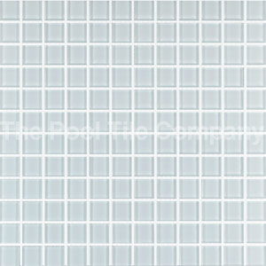 GCR220 White Crystal 23mm glass mosaic tiles